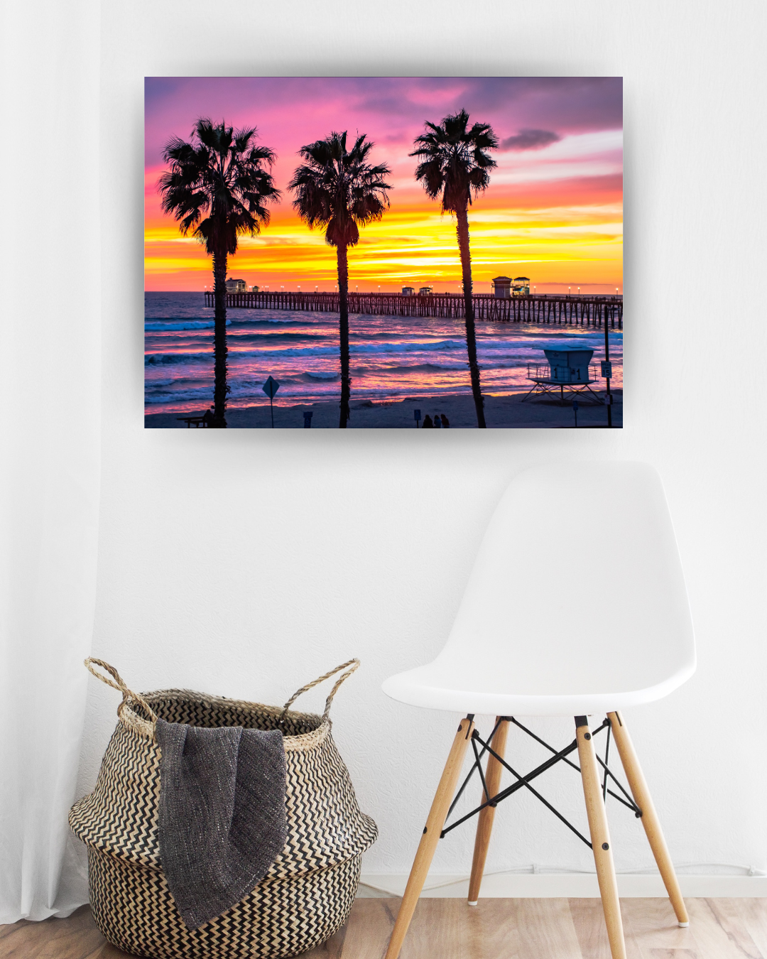 Three Palm Sunset