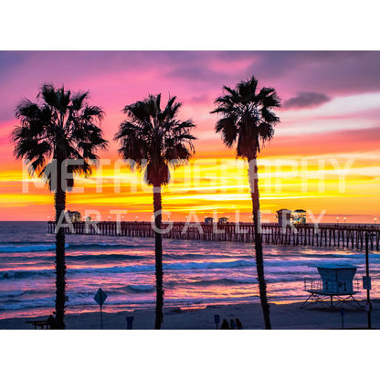 Three Palm Sunset