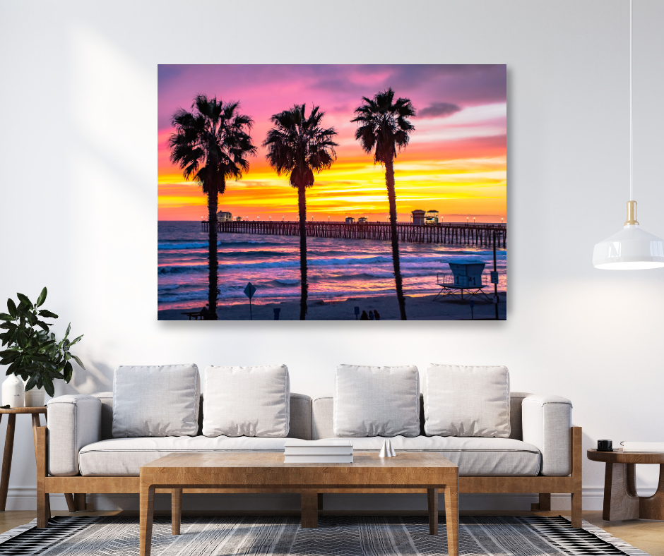 Three Palm Sunset