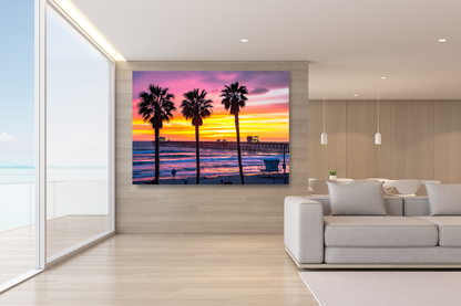 Three Palm Sunset