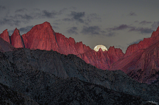 First Light, Setting Moon