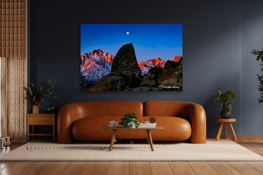 Moonset, Alabama Hills & Mount Whitney