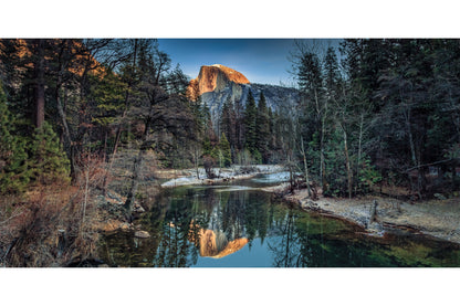 Winter Sunset On Half Dome